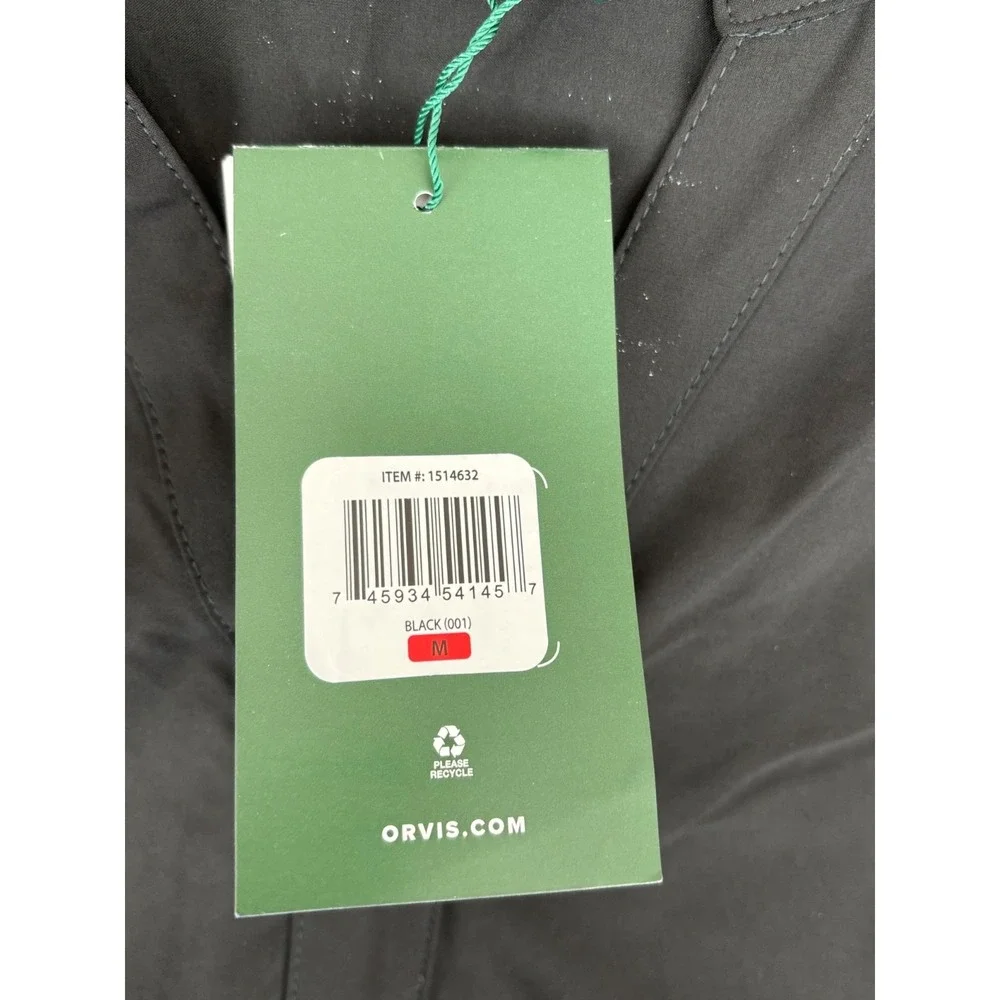 Orvis Pack and Go Dress‎ Black Size Medium M Moisture Wicking Travel Stretch NWT